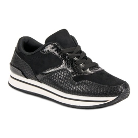 Scarpe sportive con motivo nero 1