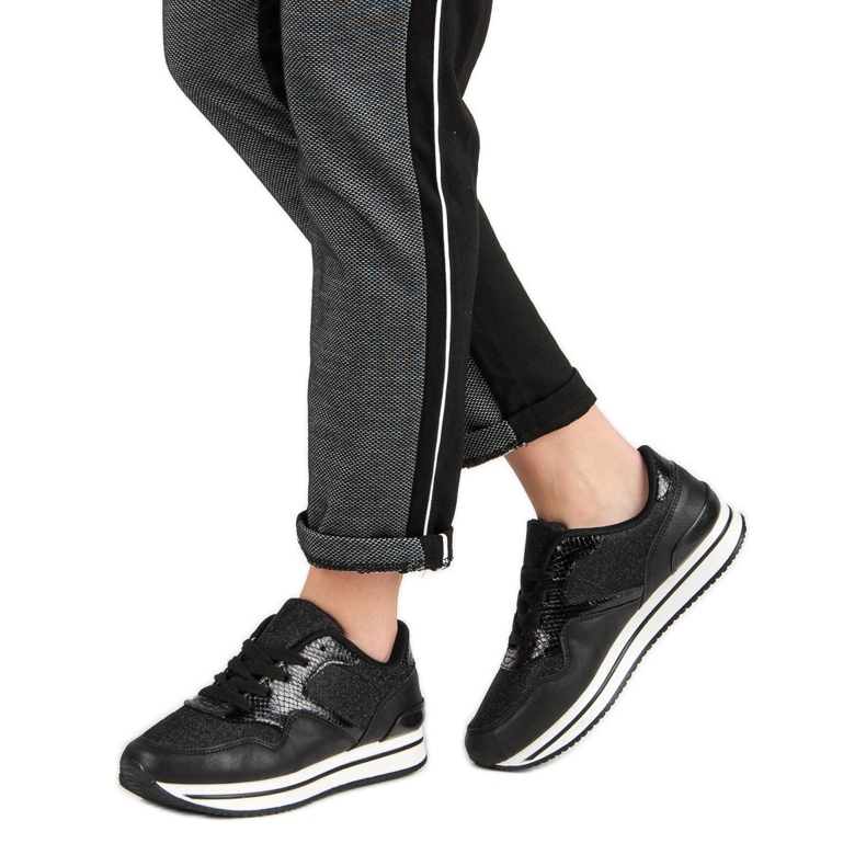 Scarpe sportive nere nero 2