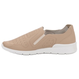 Queen Bee Scarpe da ginnastica leggere slip-on marrone 1