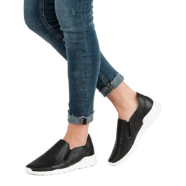 Queen Bee Scarpe da ginnastica leggere slip-on nero 2