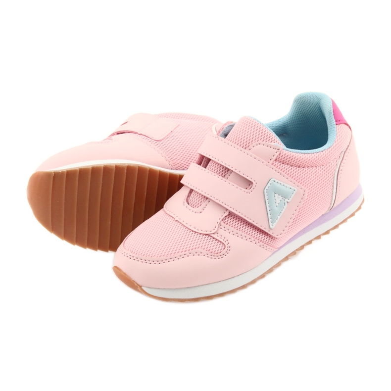 American Club Scarpe sportive da donna da jogging americane viola blu rosa 5