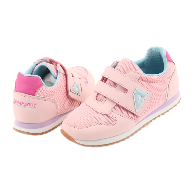 American Club Scarpe sportive da donna da jogging americane viola blu rosa 4