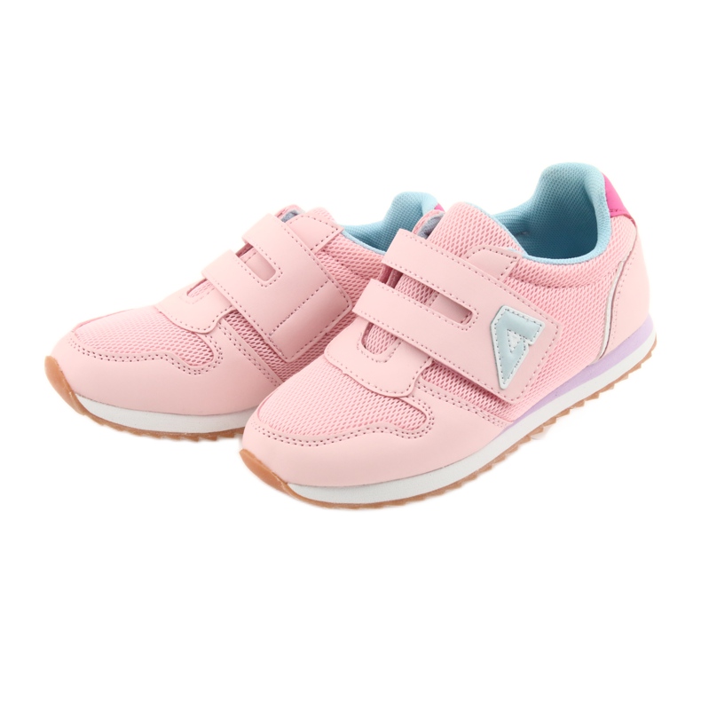American Club Scarpe sportive da donna da jogging americane viola blu rosa 3