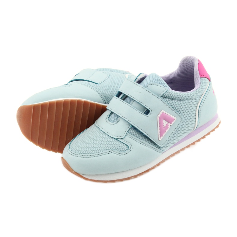 American Club Scarpe sportive da donna da jogging americane viola blu rosa 5