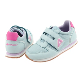 American Club Scarpe sportive da donna da jogging americane viola blu rosa 4