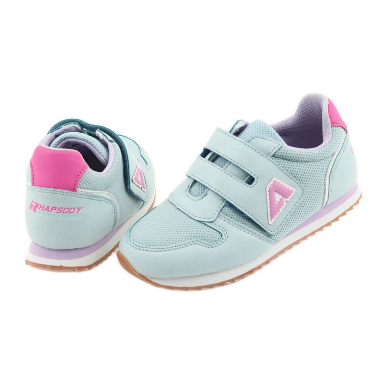 American Club Scarpe sportive da donna da jogging americane viola blu rosa 4