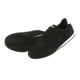 Scarpe sportive allacciate American Club bianco nero 5