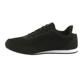 Scarpe sportive allacciate American Club bianca nero 2