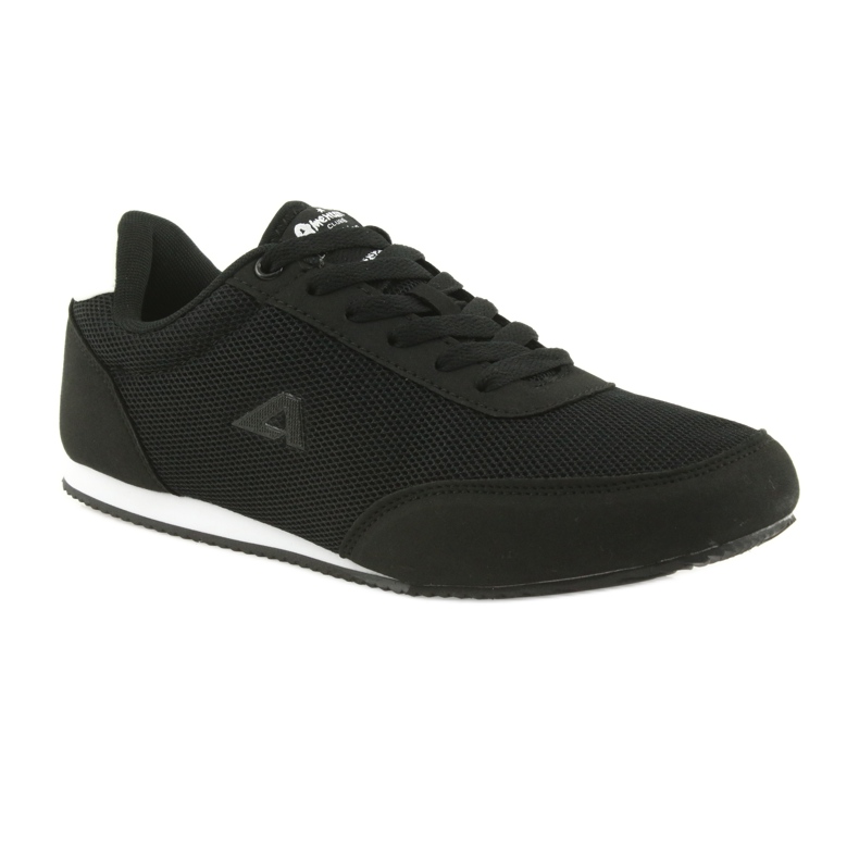 Scarpe sportive allacciate American Club bianco nero 1