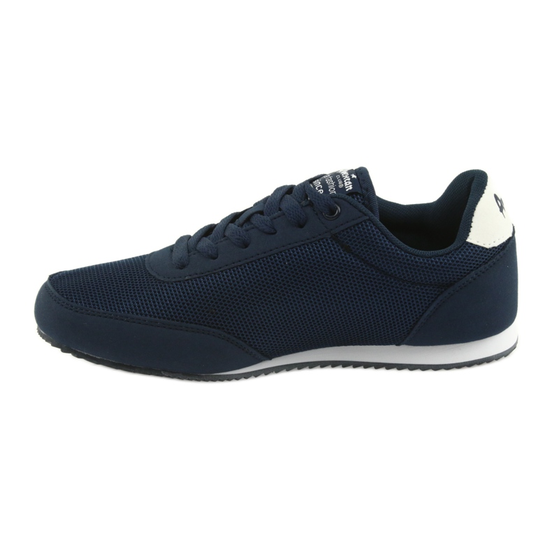 Scarpe sportive allacciate American Club bianca blu navy 2