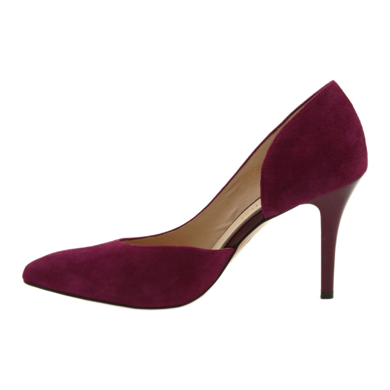 Décolleté scarpe scamosciate donna Anis cherry rosso multicolore 2