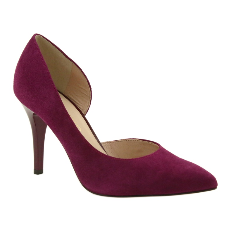 Décolleté scarpe scamosciate donna Anis cherry rosso multicolore 1