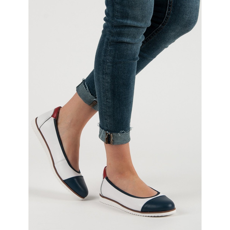 Filippo Comode ballerine in pelle bianca 2