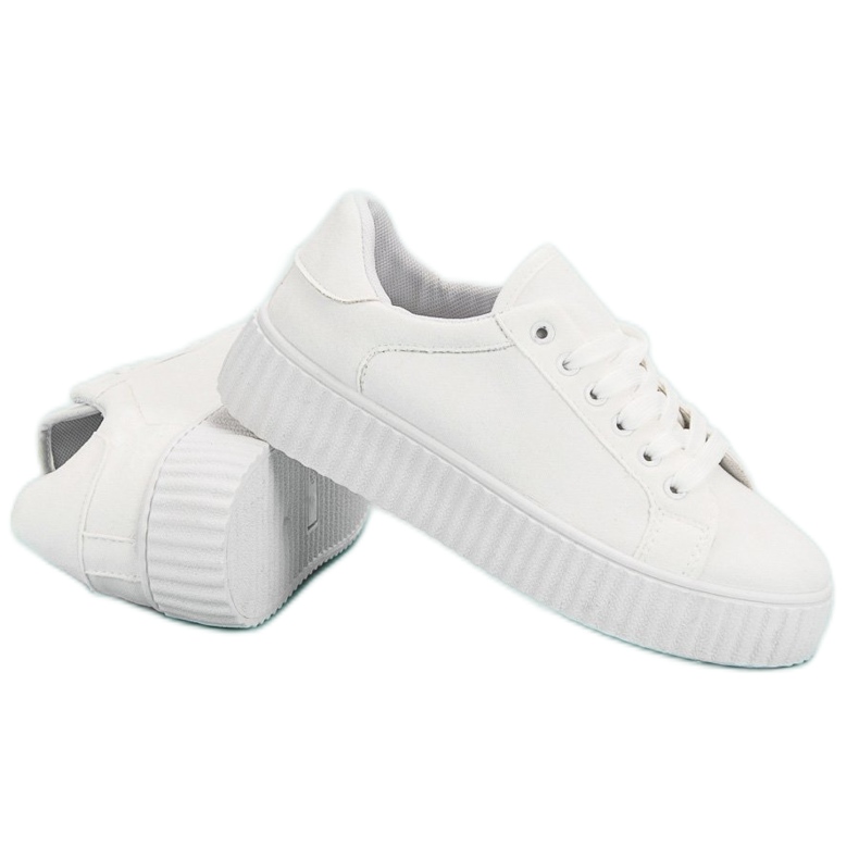 Seastar Creeper in pelle scamosciata bianca 1