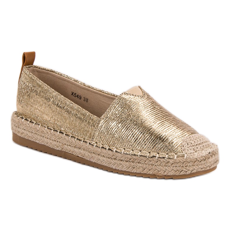 Small Swan Espadrillas lucide giallo 1