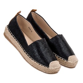Small Swan Espadrillas lucide nero 1