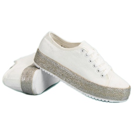 Espadrillas bianche bianco 1