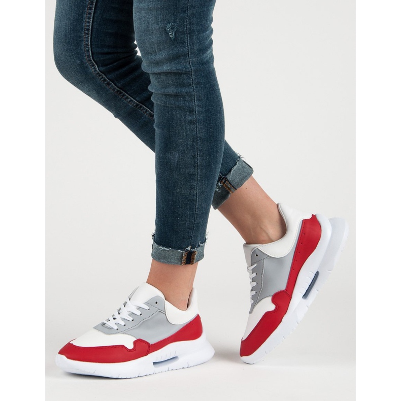 Scarpe sportive casual bianca multicolore 2
