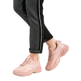 Small Swan Sneakers rosa sulla piattaforma 2