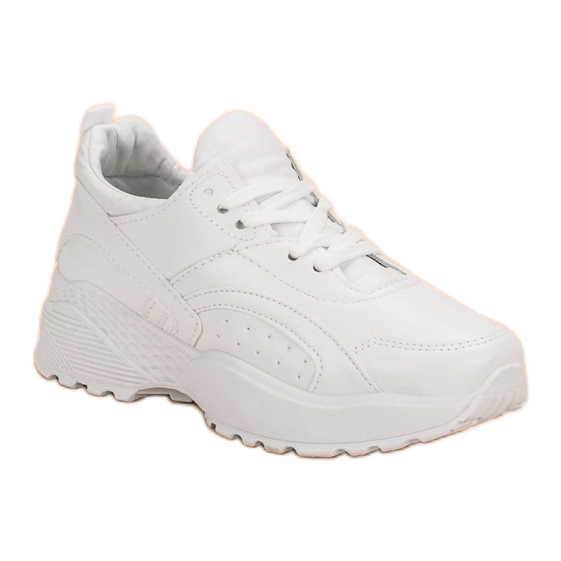 Small Swan Sneakers bianche sulla piattaforma bianca 2