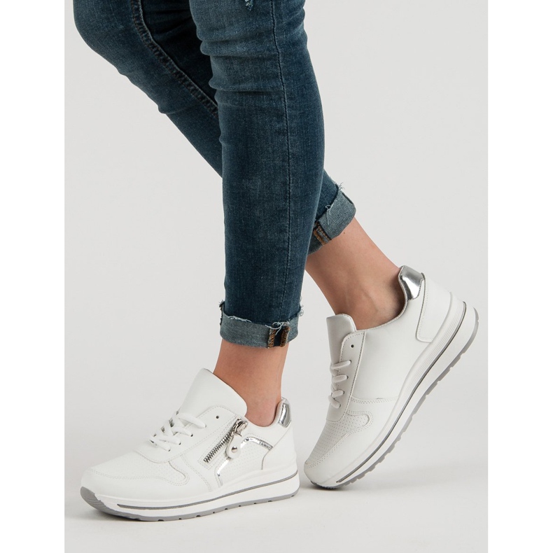 Scarpe sportive bianche bianco 2