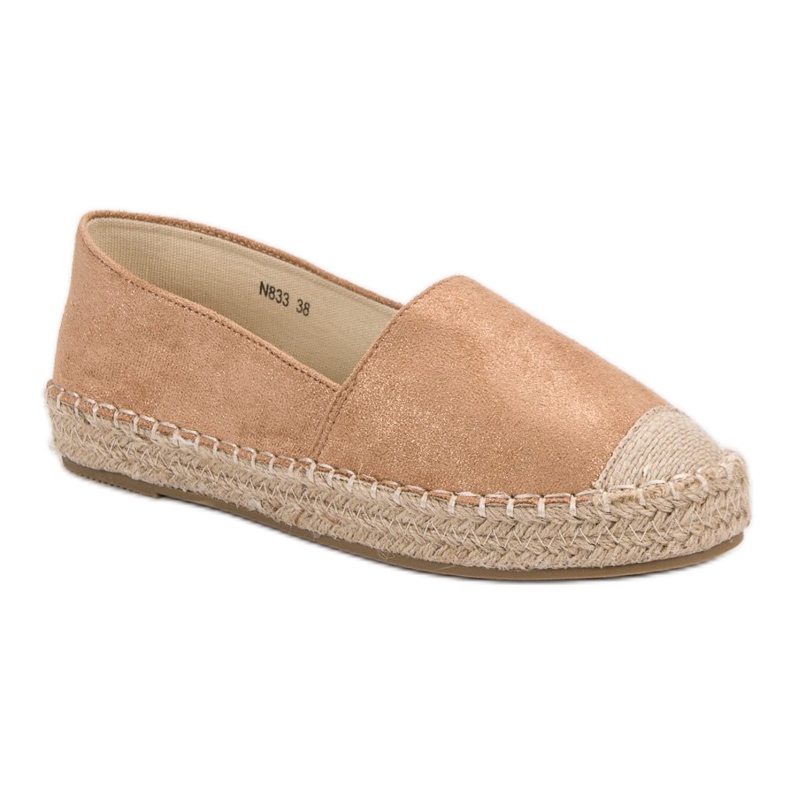 Small Swan Espadrillas in camoscio marrone 1