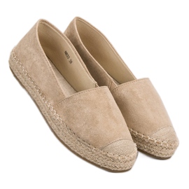 Small Swan Espadrillas in camoscio marrone 1