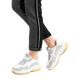 Small Swan Sneakers bianche sulla piattaforma bianco 2