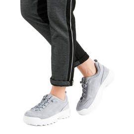 Scarpe Da Ginnastica Sulla Piattaforma grigio 1