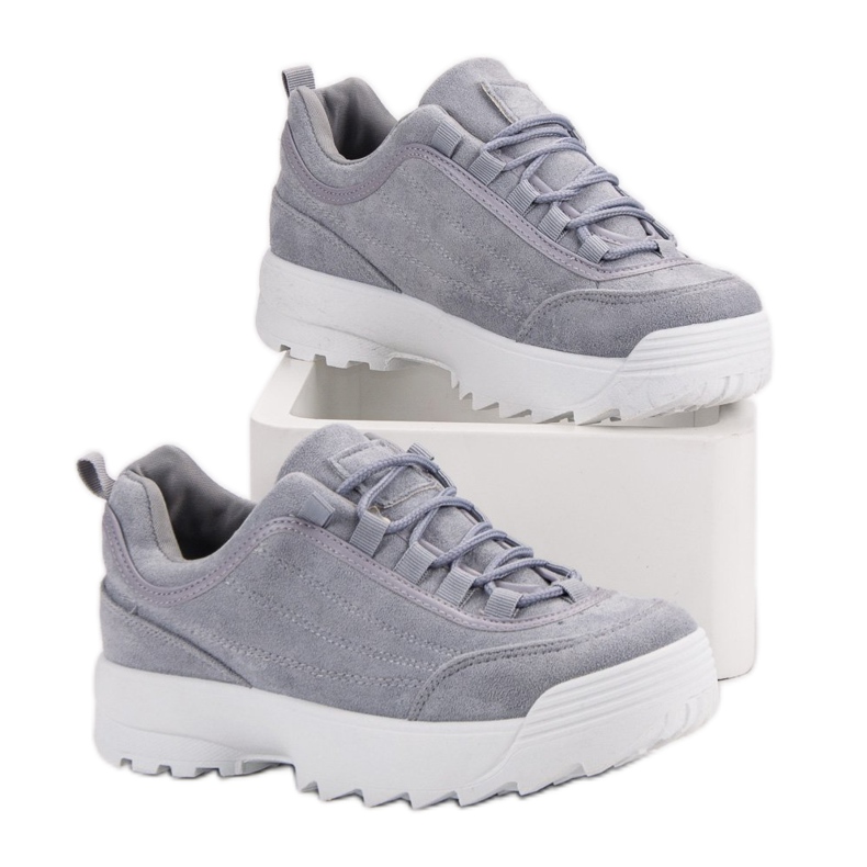 Scarpe Da Ginnastica Sulla Piattaforma grigio 2