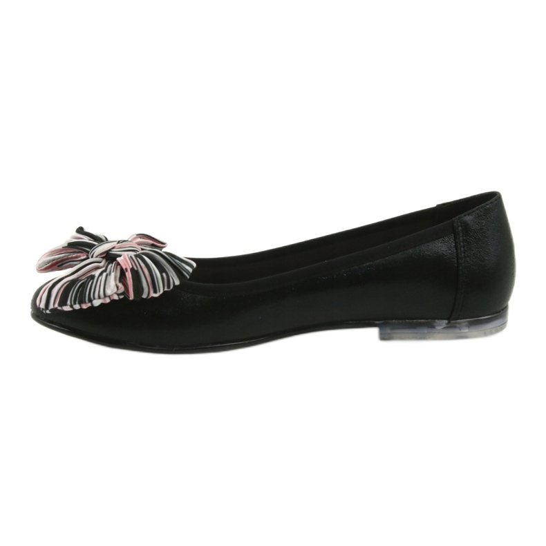Ballerine scarpe da donna con fiocco Sergio Leone BL605 nero 2