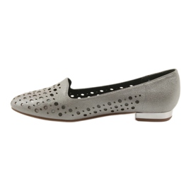 M.Daszyński Lordsy scarpe eleganti da donna SA151 beige 2