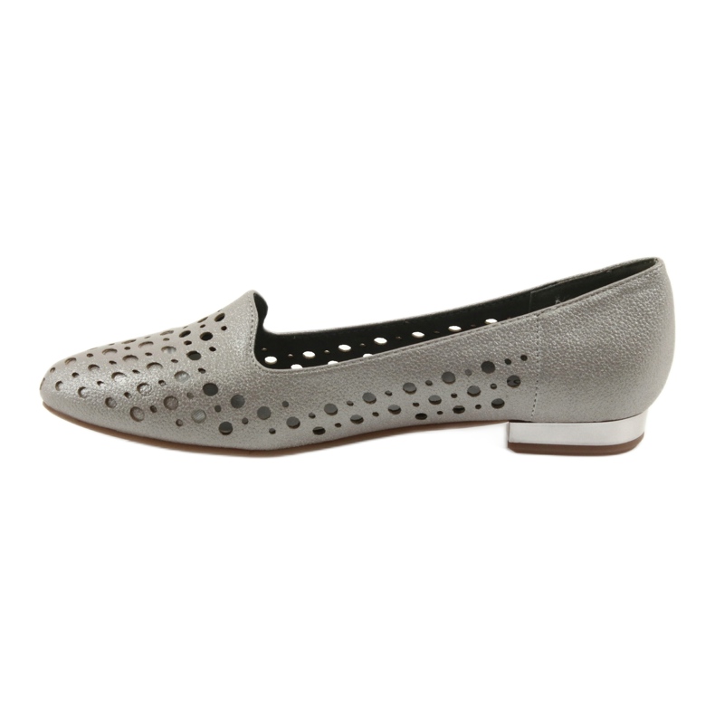 M.Daszyński Lordsy scarpe eleganti da donna SA151 beige 2