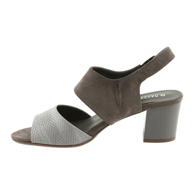 M.Daszyński Tacchi da donna 122-4 sandali beige scuri 2