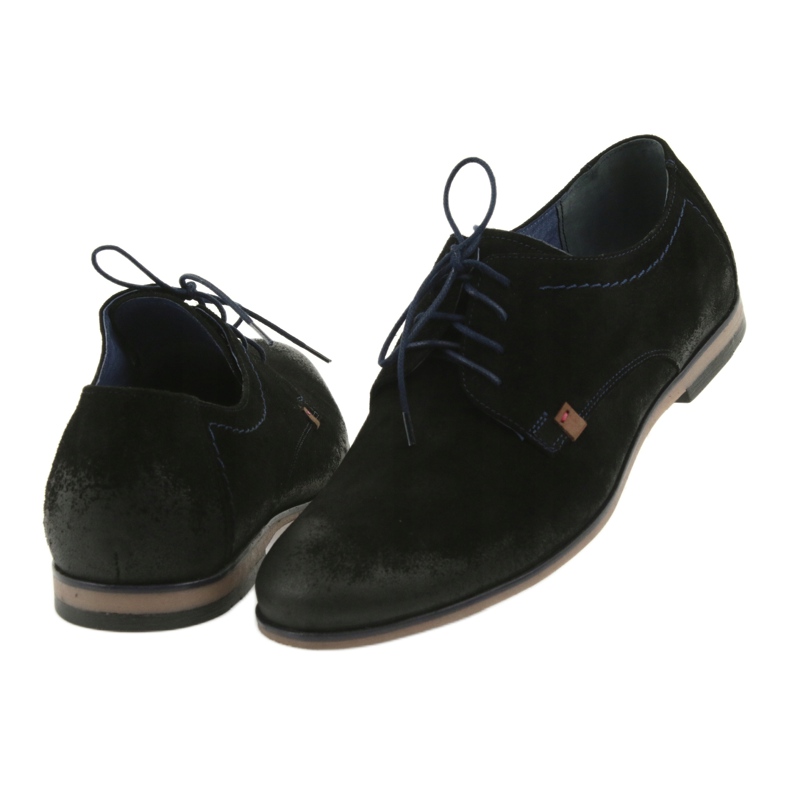 Nikopol Scarpe da uomo in pelle scamosciata 1709 nero 4