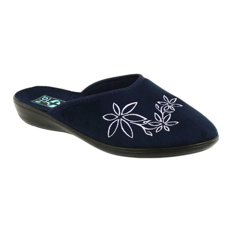 Pantofole da donna Adanex 23931 blu navy 1