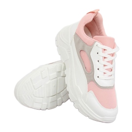Bianco e rosa LV78P Scarpe sportive rosa 1