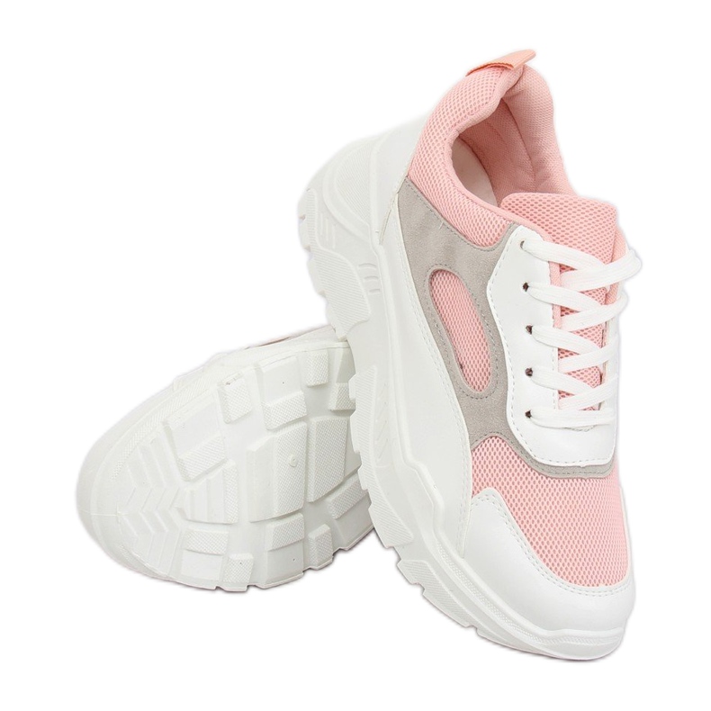 Bianco e rosa LV78P Scarpe sportive rosa 1
