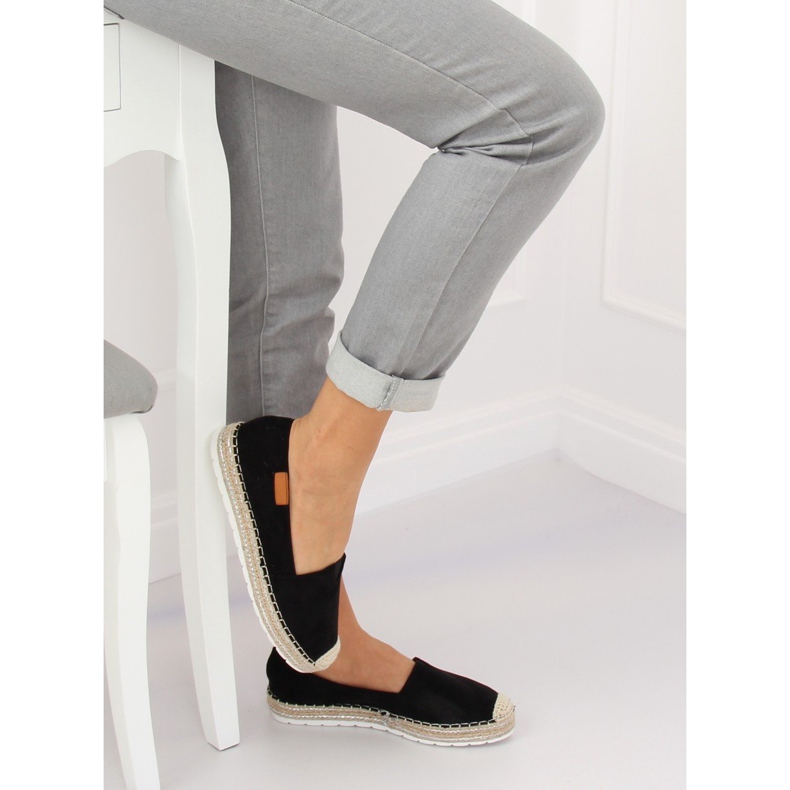 Nero RC-61 Espadrillas in camoscio nero 1