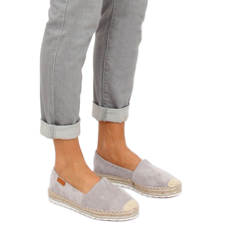 Espadrillas in camoscio grigio RC-61 Grey 1
