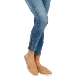 Camel F9375 Pantofole mocassini cammello marrone 2