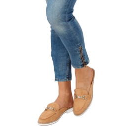 Camel F9375 Pantofole mocassini cammello marrone 1