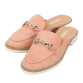 Pink F9375 Pantofole mocassini rosa 2