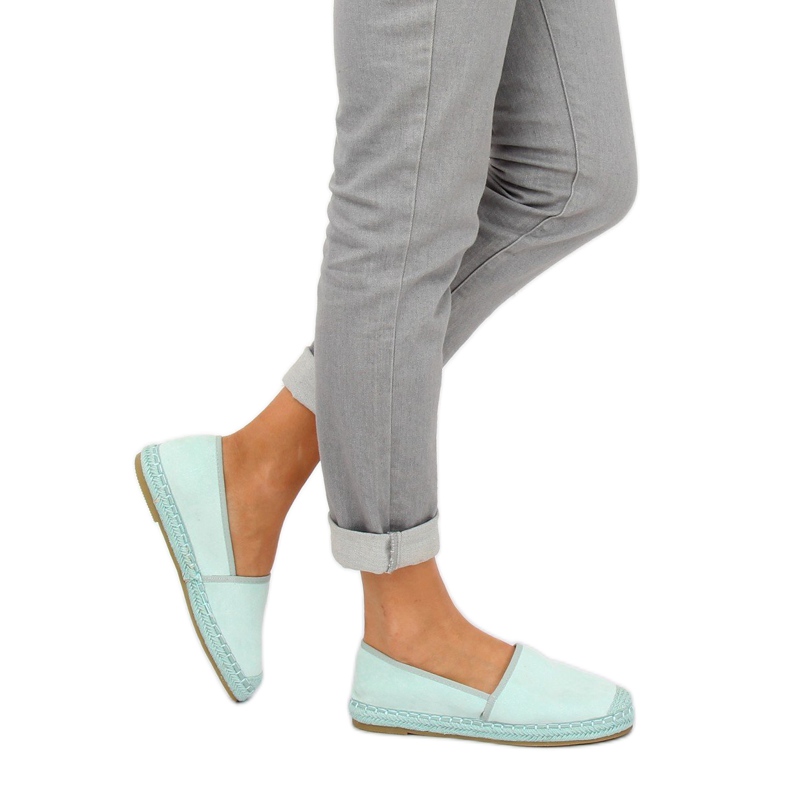 Espadrillas camoscio menta AF40 LT.GREEN verde multicolore 2