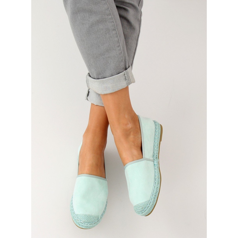 Espadrillas camoscio menta AF40 LT.GREEN verde multicolore 1