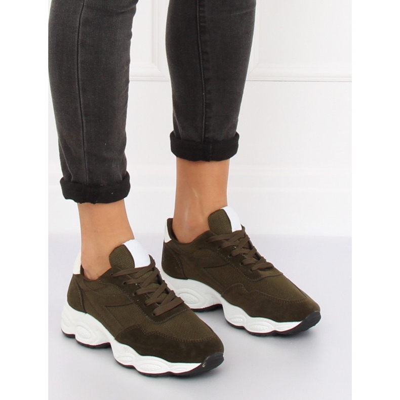 Scarpe sportive verdi E-102 Army Green verde 1
