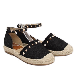 Espadrillas in denim nero CH-1K211 Black 2