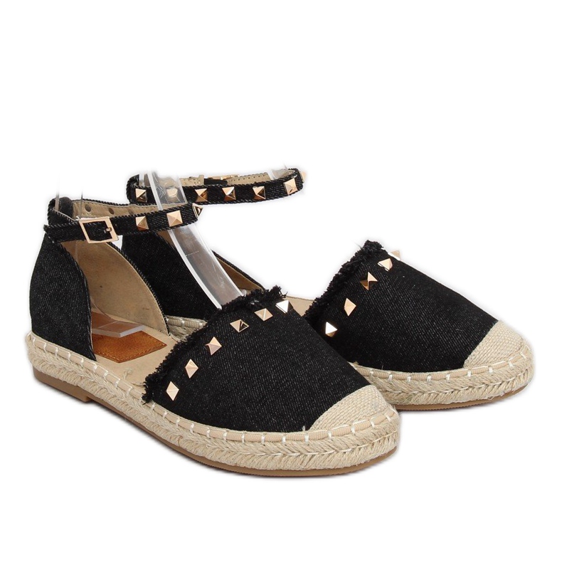 Espadrillas in denim nero CH-1K211 Black 2