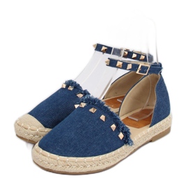 Espadrillas in denim blu CH-1K211 Blu blu navy 2
