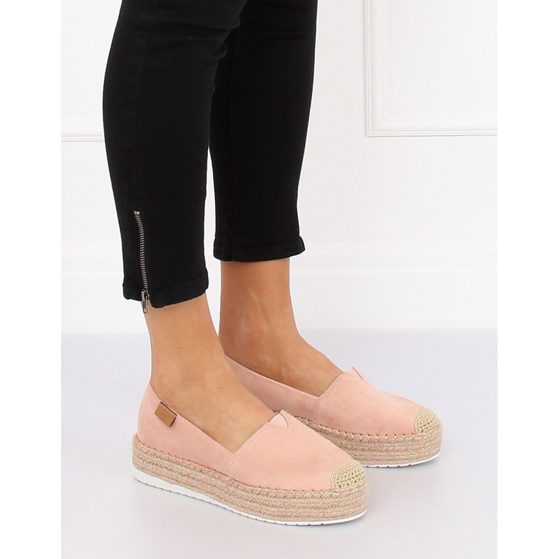 Rosa BL267 Espadrillas rosa su suole alte 1